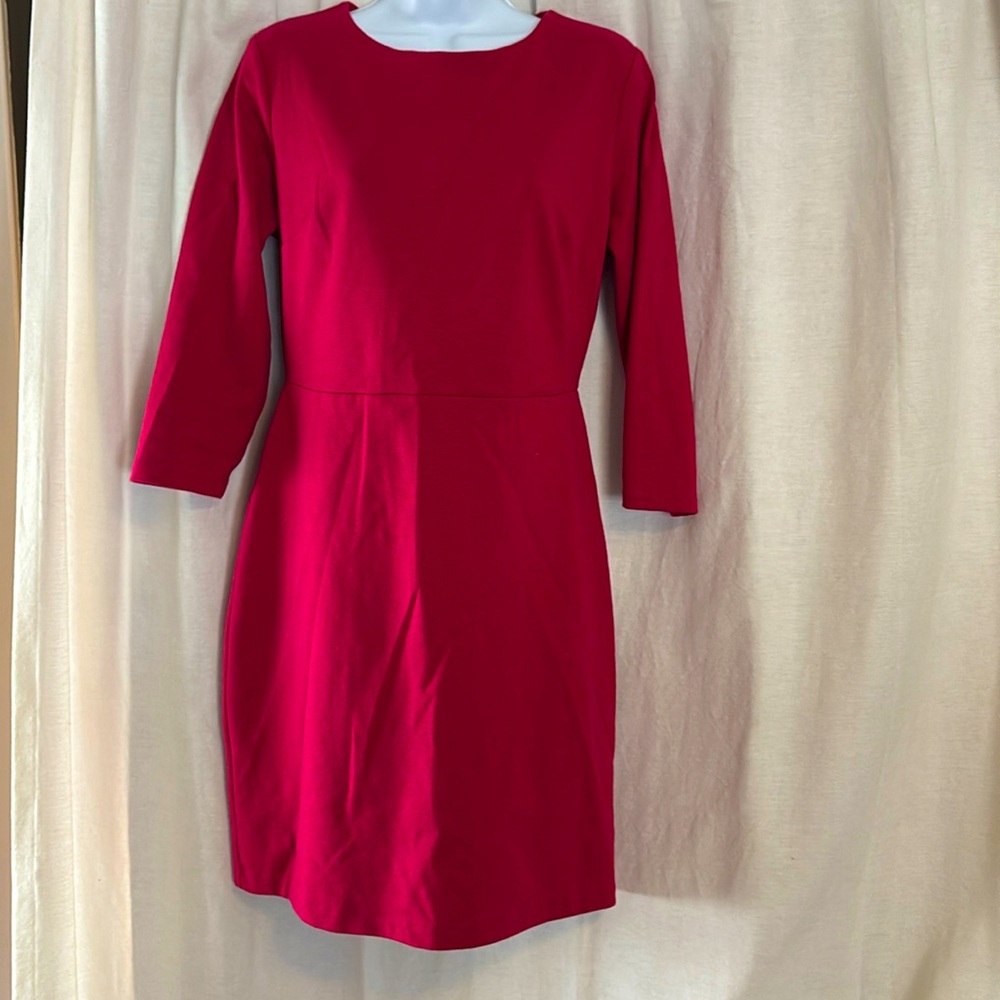 Old Navy magenta three quarter sleeve dress